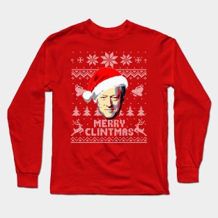 Bill Clinton Merry Clintmas Long Sleeve T-Shirt